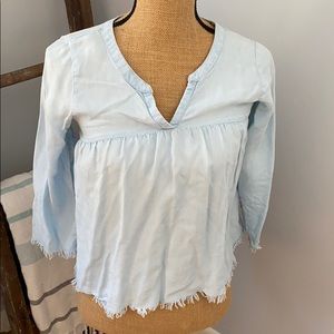 Aerie Light denim top